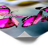 Collage Schmetterling_Roze Poster (Hoek)