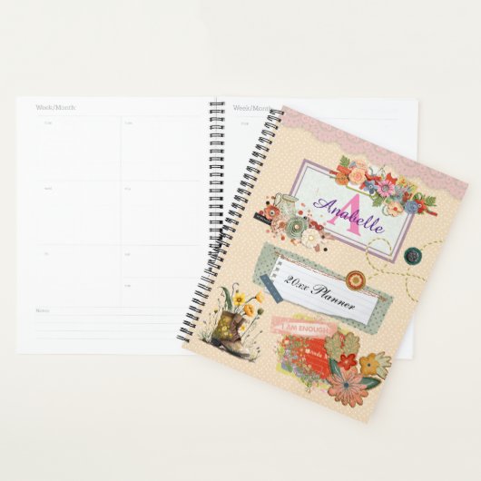 Collage scrapbooking style fait main sur mesure (Devant avec enveloppe)