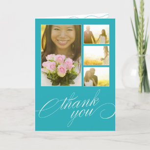 COLLAGE SCRIPTE CARTE DE REMERCIEMENTS DE MARIAG