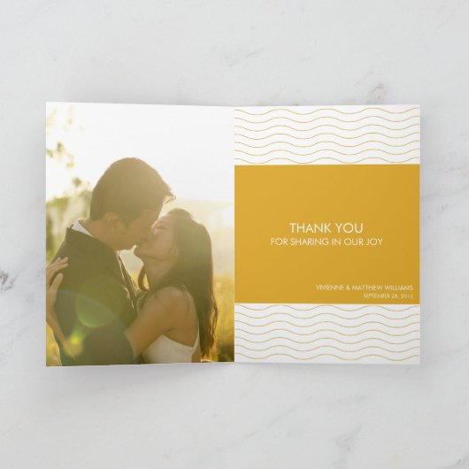 COLLAGE SCRIPTÉ | CARTE DE REMERCIEMENTS mariage (Intérieur)