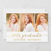 Collage simple| Invitation du groupe de diplômés (Devant)