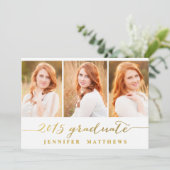 Collage simple| Invitation du groupe de diplômés (Debout devant)