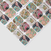 Collage sociale media foto's tissuepapier (Detail)