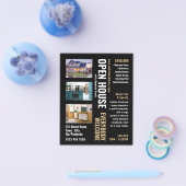 Collage stijl Realtor Open Huis Adverteren Flyer (Enkel)