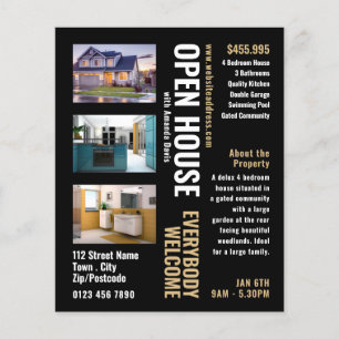 Collage stijl Realtor Open Huis Adverteren Flyer