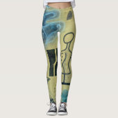 Collage style Leggings pour femmes (Devant)