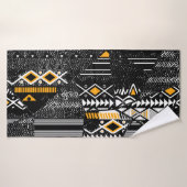 Collage tendance et tendance sans couture motif w (Serviette de bain)