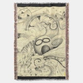 Collage Throw "Swarmin" Deken (Voorkant Verticaal)