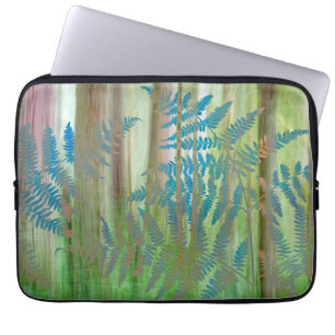 Collage van adelaarsvarens en bos Seabeck, WA Laptop Sleeve