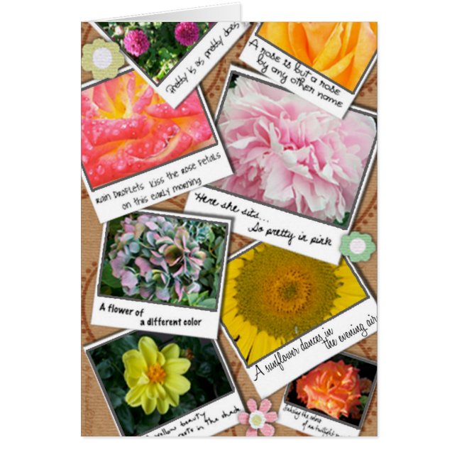 Collage van bloemen (Voorkant)