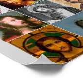 collage van de Heilige Jezus krist onze redder Poster (Hoek)