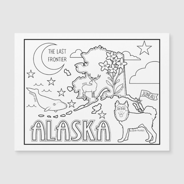 Collage van de staat Alaska (Voorkant)