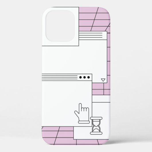 Collage van gebruikersinterfaceelementen. Cyberpun Case-Mate iPhone Case (Achterkant)