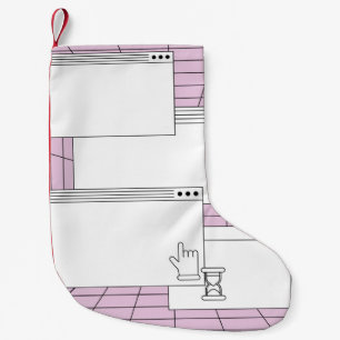 Collage van gebruikersinterfaceelementen. Cyberpun Kleine Kerstsok