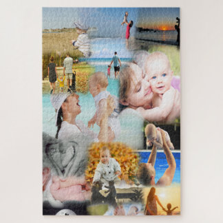 Collage van je familiefoto's legpuzzel