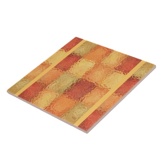 Collage van kleuren SG (geel) Tegeltje (Zijkant)