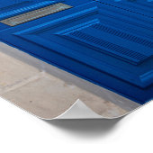 Collage van kleurrijke voordeuren poster (Hoek)