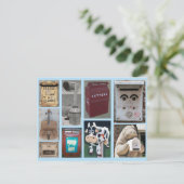 Collage van mailbox foto's briefkaart (Staand voorkant)