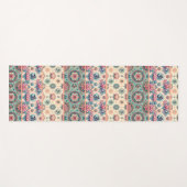 Collage van Turquoise en perzik Mandalas 2.0 Yogamat (Voorkant (horizontaal))