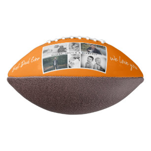 Collage van vader met kinderen en familie Foto American Football