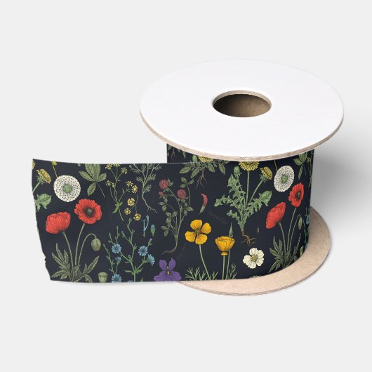 Collage van wilde bloemen lint (Spoel)