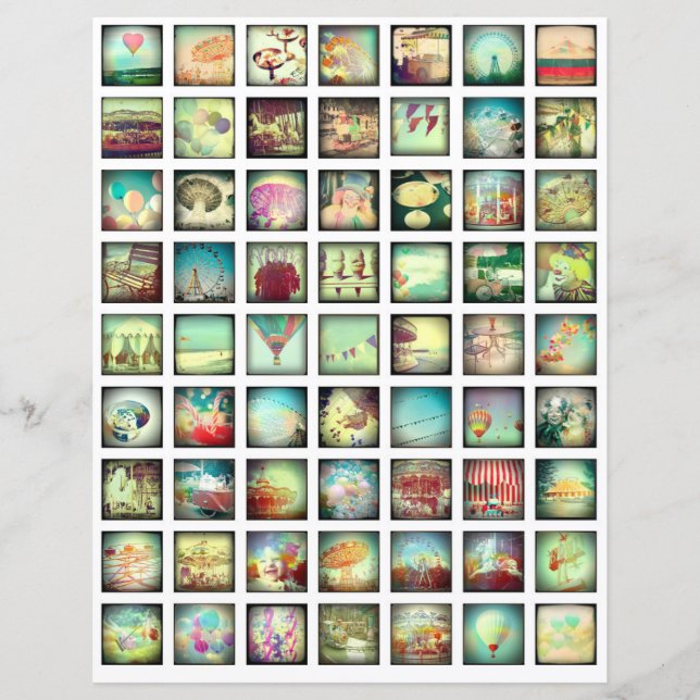 Collage vel vintage Romantische Scrapbook elemente (Voorkant)