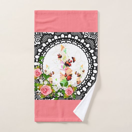 Collage vintage (Serviette à main)