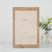 Collage vintage de carte postale stationnaire (Debout devant)