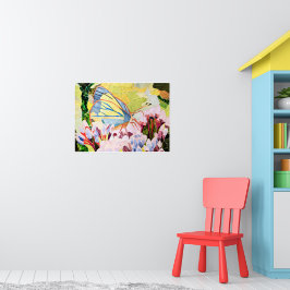Collage vlinder poster