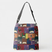 Collage voor boekadvisering crossbody tas (Achterkant)