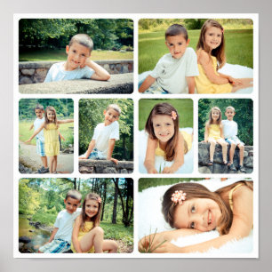 Collage voor foto's klaar poster