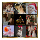 Collage voor prettige kerstfoto's perfect poster (Voorkant)