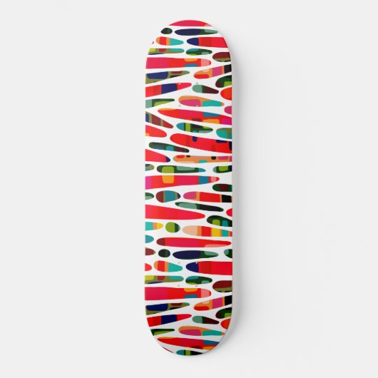 Collaged Color Splash 150222 Skateboard (Voorkant)