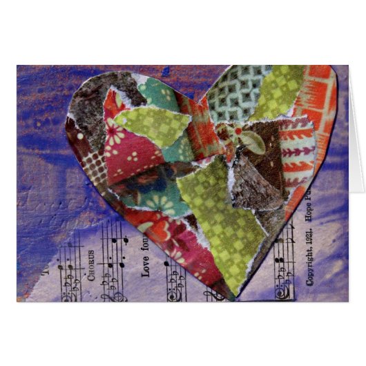 Collaged Heart (Voorkant Horizontaal)