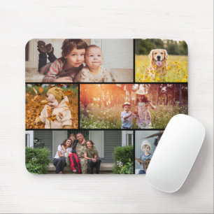Collagefoto met meerdere snapshots muismat
