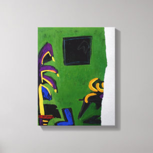 Collages Bruyants Artist's Book Green Room Canvas Afdruk