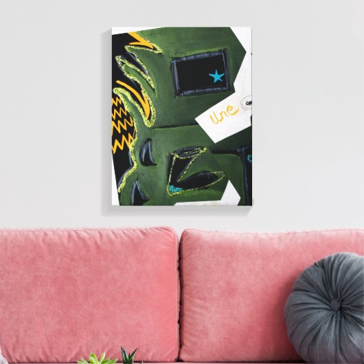 Collages Bruyants Artist's Book Odd Kerstmis C Canvas Afdruk (Insitu (Woonkamer))