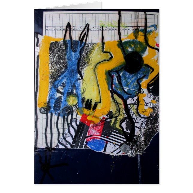 Collages Bruyants Livre d'artiste 16e page Carte (Devant)