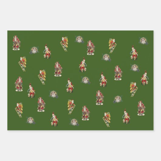 Collages de Noël Envelopper les feuilles de papier (Devant)