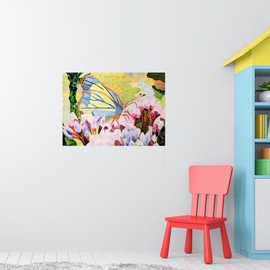 Collagevlinder Poster (Kinderkamer 1)