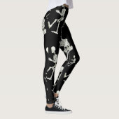 collant blanc squelette noir pour elle (Droite)