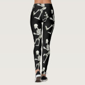 collant blanc squelette noir pour elle (Dos)