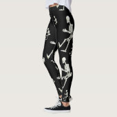 collant blanc squelette noir pour elle (Gauche)