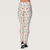 Collant de fête floral rouge (Dos)