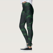 Collants à branches de pin vert foncé (Gauche)