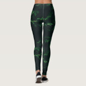 Collants à branches de pin vert foncé (Dos)