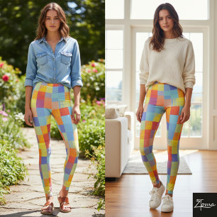 Collants à carreaux Color Pop