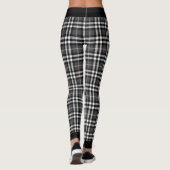Collants à carreaux noir et blanc (Dos)