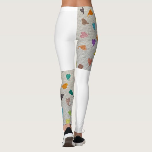 Collants à coeurs semi-imprimés (Dos)