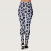 Collants à empreinte de patte bleue et noire (Dos)